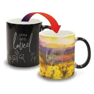 Color changing ceramic mug