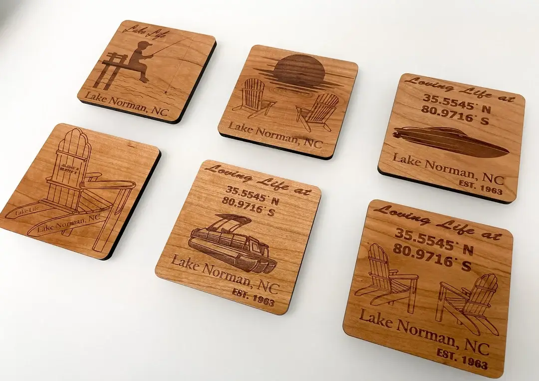 Custom Wooden Coasters Stylish and Functional Accessories