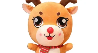 Custom Cute Stuffed Decoration christmas&elk Plush Toy