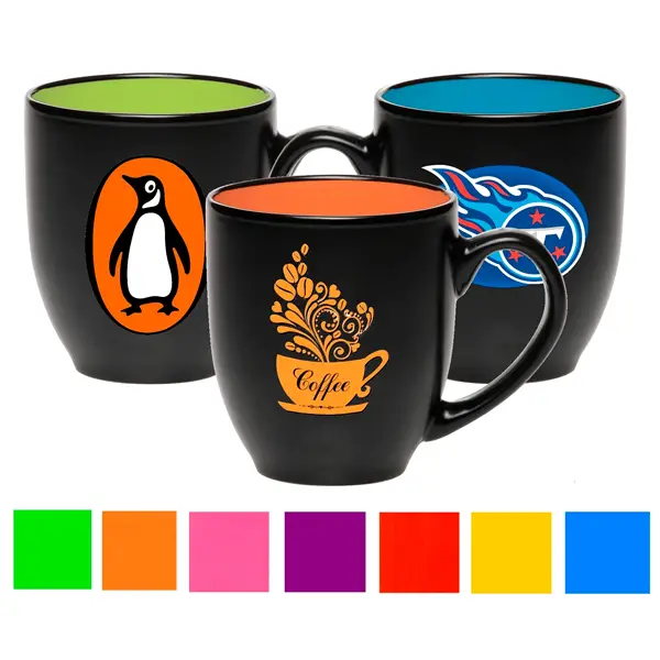 Promotional ceramic mugs with logo