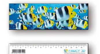 Custom Design changing 3D image rectangle full printing ruler for kids