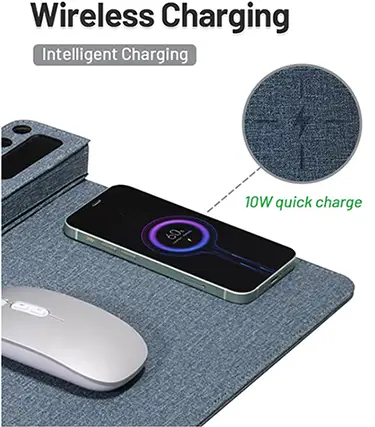 wireless charging mouse pad