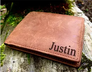 custom leather wallets