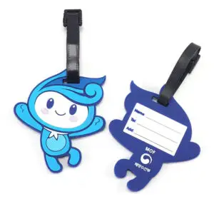 custom soft pvc luggage tags