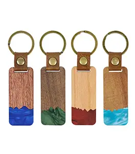 Custom Wooden keyring with many styles and size